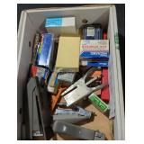 Office accessories box lot.