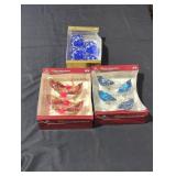 Assorted Glass Bird and Ball Ornaments Set
