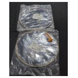 Pair of drumheads.