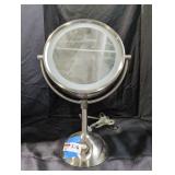 Illuminated Dual-Sided Vanity Mirror