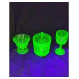 Vintage Uranium Tableware Set