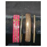 Costume jewelry bracelets lot.
