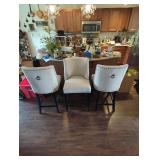 3 Matching Bar Stools 38 1/2" H