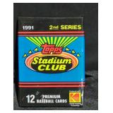 1991 Topps Stadium Club Baseball Cards Pack
