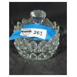 Faceted Glass Trinket Box with Lid