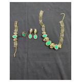 Costume jewelry set.