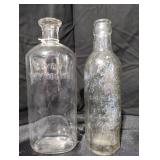 2 Glass Bottles
