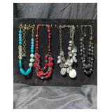 Costume necklaces jewelry lot.