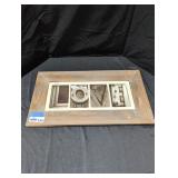 Rustic Multi-Panel Art with Wood Frame