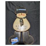 Wooden Snowman Sign