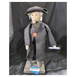 Cloth Doll with Hat and Scroll