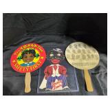 Black Americana Fans and Small Standee