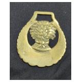 Brass door knocker.