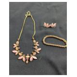 Costume jewelry set.