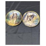 Pair of "Daughters of the wind"decorative plates.