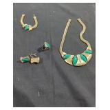 Costume jewelry set.