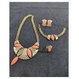 Costume jewelry set.