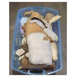 Vintage Handmade Push bunnies tote lot.