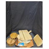 Assorted Wooden Serving Boards Collection