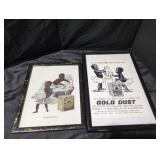 Vintage Gold Dust Twins Framed Advertisements