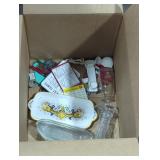 Misc. Household items box lot.