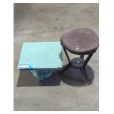 Pair of metal stools