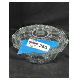 Decorative Clear Glass Trinket Dish with Lid