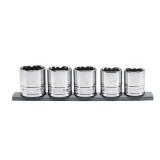 1/2 in. Drive Metric Large Socket Set (5pc)