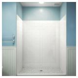 QWALL-VS 54 in. Shower Backwalls in White