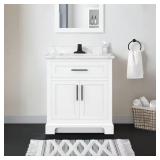 Doveton 30" Bath Vanity w/ Marble Top
