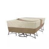 Rectangular Outdoor Patio Table with Cover