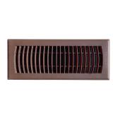 Plastic Floor Register - Mahogany Grain