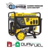 Dual Fuel Portable Generator with CO Shield