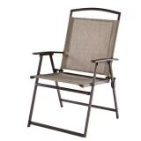 Sling Folding Outdoor Dining Chair in Riverbed (3