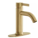 Ryden Brushed Gold Single-Hole Faucet