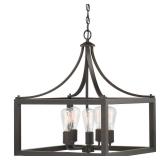 Boswell Quarter 20 in. 5-Light Pendant, Black