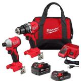Milwaukee M18 Compact Brushless 2-Tool Kit **CHAR