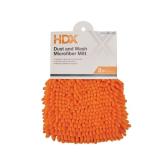 Orange Microfiber Cloth Dust Cleaning Mitt