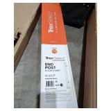 Black Powder Coated Aluminum Deck Post Kit
