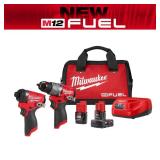 Milwaukee M12 Hammer Drill/Impact Kit