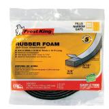 Frost King Black Rubber Foam Weather Seal 10 ft