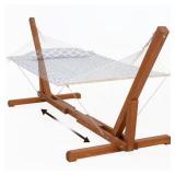 12-14 ft Adjustable Hammock Stand with Hooks