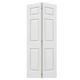 36 in. 6-Panel Primed Bi-Fold Door