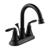 Sadira 4-in Centerset 2-Handle Faucet Black