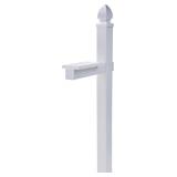 Whitley Mailbox Post by Architectural, White