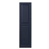 15x59 Raised Panel Shutters, Dark Navy