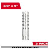 Milwaukee SDS PLUS M2 Drill Bit-3 Pack