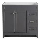 Thornbriar 36 in. Bath Vanity Cabinet, Cement