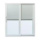 70-1/2 x 79-1/2 White Door w/ Blinds