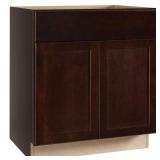 Shaker Assembled Sink Base Cabinet Java